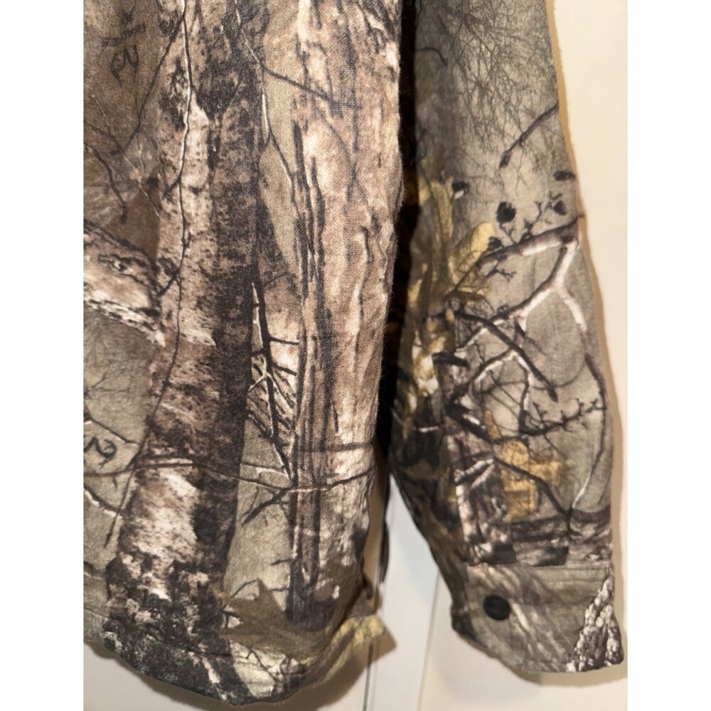 Mossy Oak Camouflage Break Up Herter’s Jacket Full Zip-Up And Snap Size XL - Picture 11 of 13